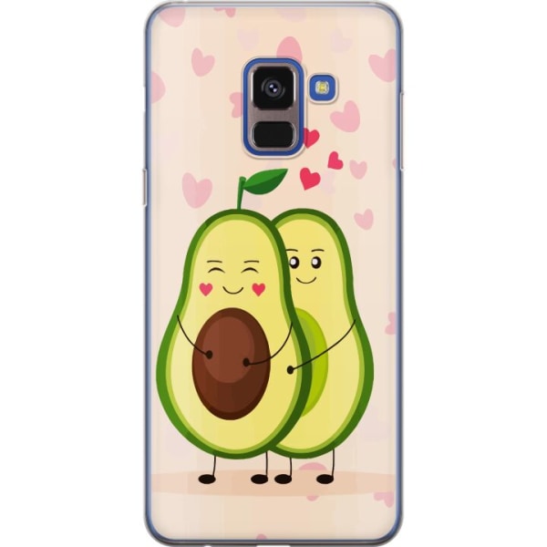 Samsung Galaxy A8 (2018) Gennemsigtig cover Avokado Kærlighed