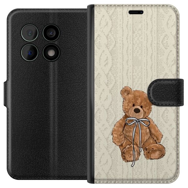 OnePlus 10 Pro Tegnebogsetui Lille Teddy – klassisk teddy i enkel design