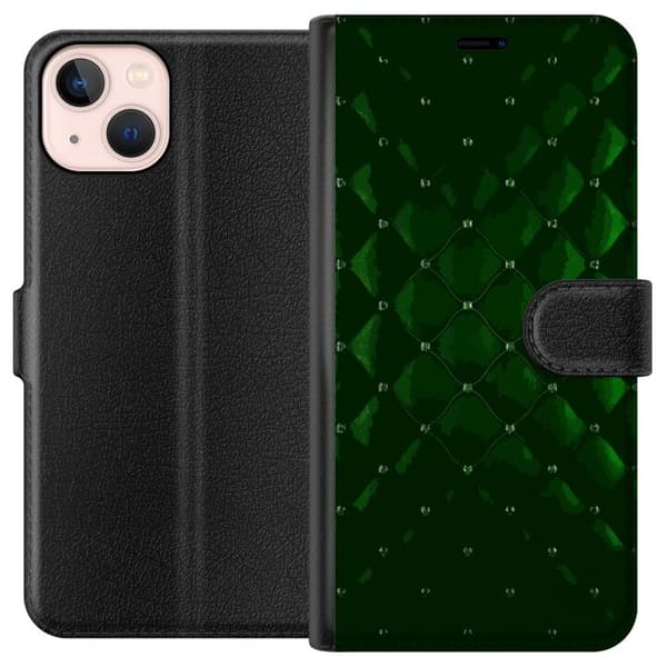 Kompatibelt Plånboksfodral till Apple iPhone 13 mini Lyxig Grön