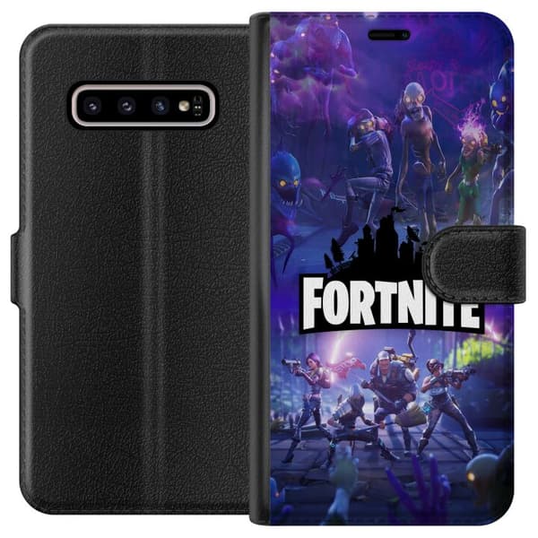Kompatibelt Lommeboketui til Samsung Galaxy S10+ Fortnite