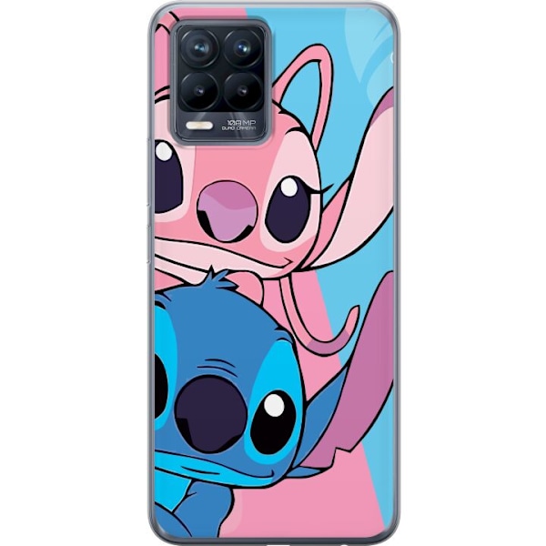 Realme 8 Genomskinligt Skal Stitch & Angel