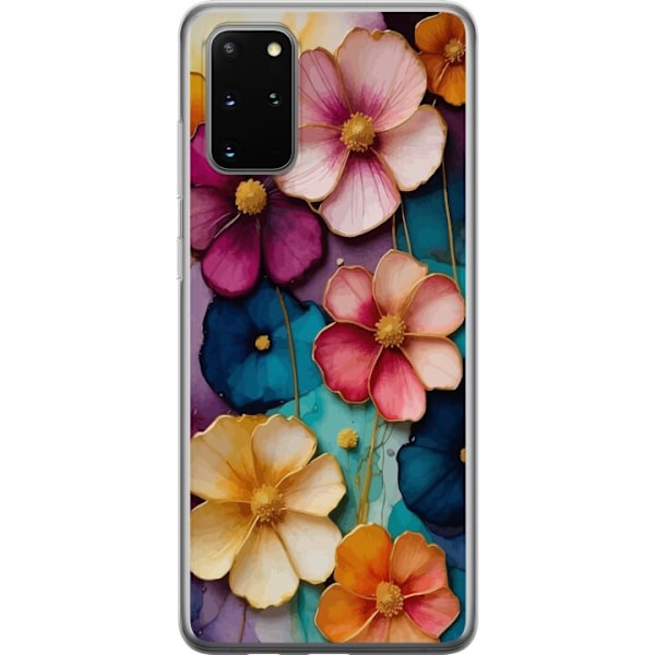 Samsung Galaxy S20+ Gjennomsiktig deksel Blomster Farger