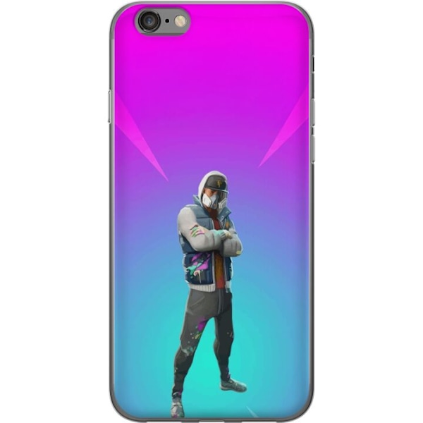 Apple iPhone 6s Gjennomsiktig deksel svart ridder fortnite