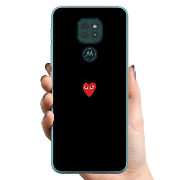 Motorola Moto G9 Play TPU Mobilcover Hjerte