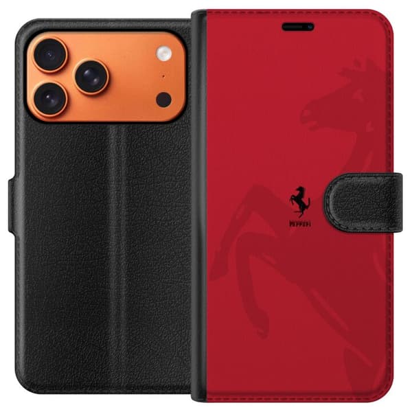 Kompatibel Tegnebogsetui til Apple iPhone 17 Pro Max Ferrari