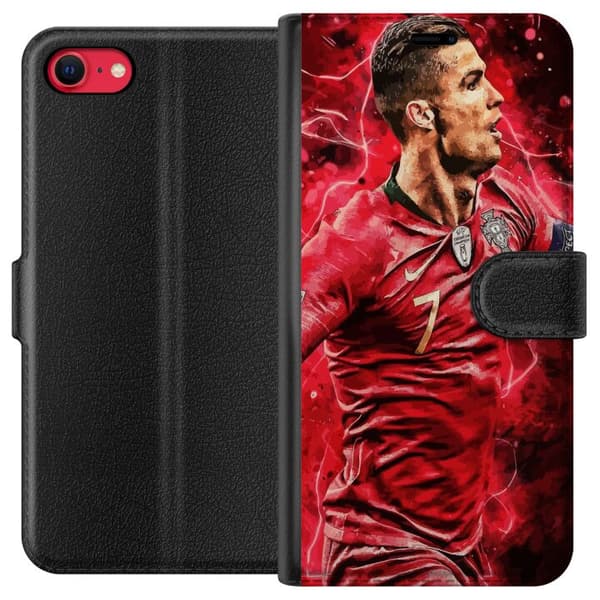 Kompatibelt Plånboksfodral till Apple iPhone SE (2020) Cristiano Ronaldo