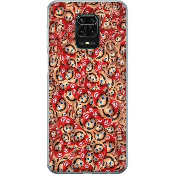 Kompatibelt Mobildeksel til Xiaomi Redmi Note 9 Pro Super Mario mönster rød