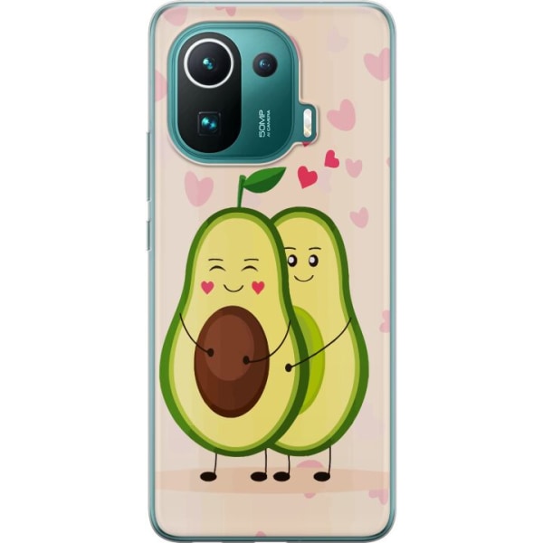 Xiaomi Mi 11 Pro Gennemsigtig cover Avokado Kærlighed