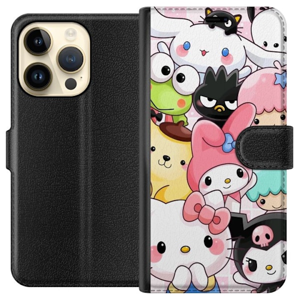 Apple iPhone 14 Pro Tegnebogsetui Kawaii Sanrio Crew