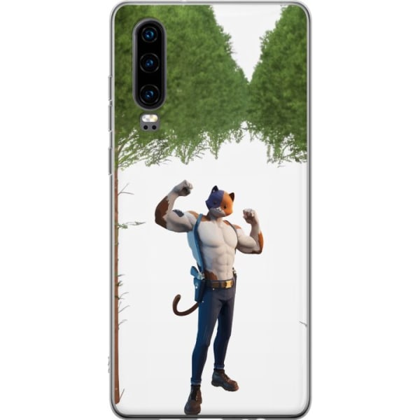 Huawei P30 Gennemsigtig cover Fortnite - Meowscles