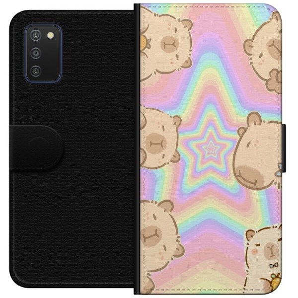 Samsung Galaxy A03s Lompakkokotelo Kawaii Capybara Galaxy Söp