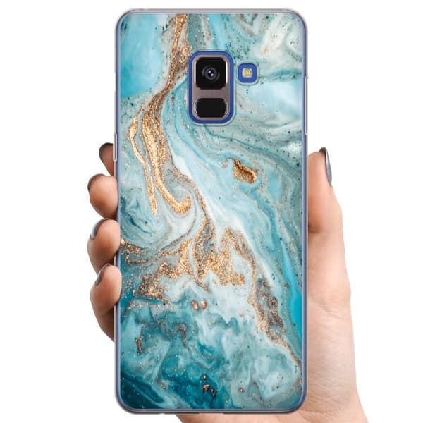 Kompatibelt Mobilskal till Samsung Galaxy A8 (2018) Magic Marble