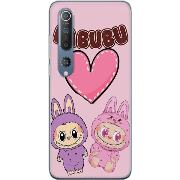 Xiaomi Mi 10 5G Läpinäkyvä kuori Labubu Pink Monster