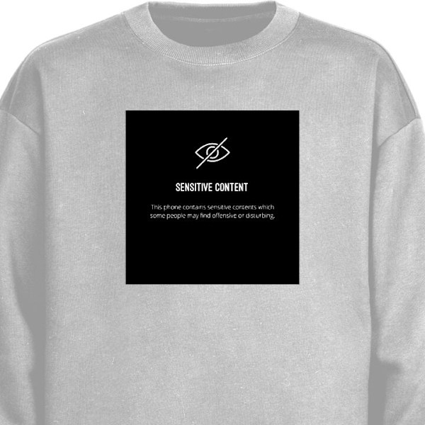 Sweatshirt for Voksen | Klassisk Collegegenser Følsomt innhol grå XL