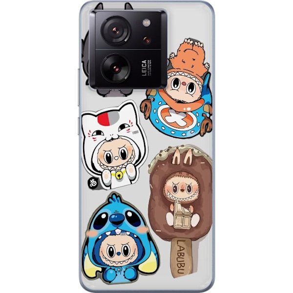 Xiaomi 13T Pro Läpinäkyvä kuori Labubu hahmokokoelma - Pop