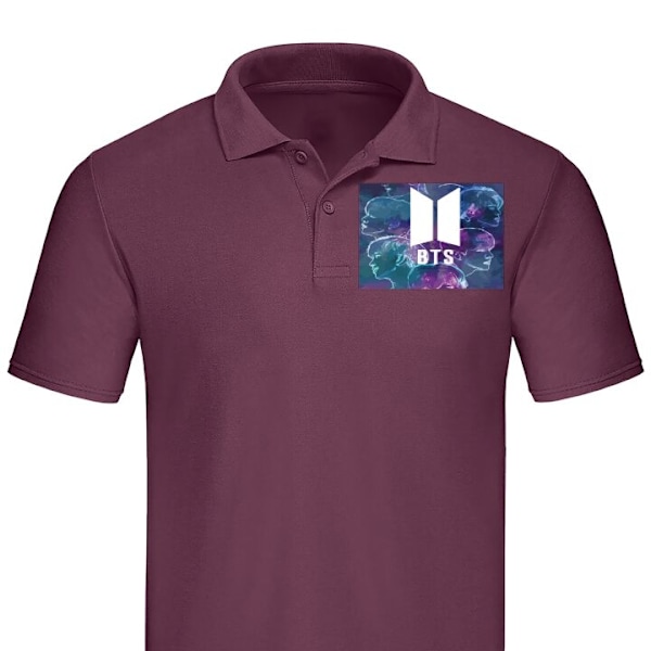 Poloshirt til Voksen | Elegant Poloshirt BTS Bordeaux X-Large