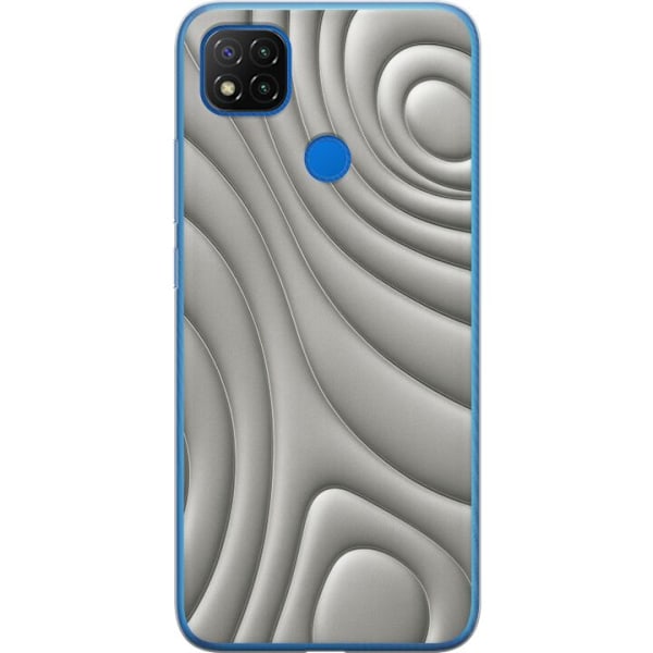 Xiaomi Redmi 9C Läpinäkyvä kuori Hopea-aallot