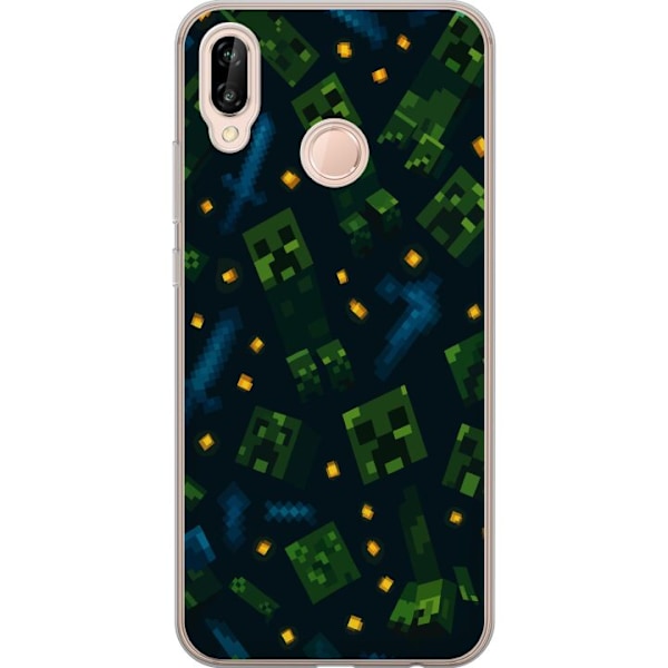 Huawei P20 lite Läpinäkyvä kuori Minecraft Dungeons Mob
