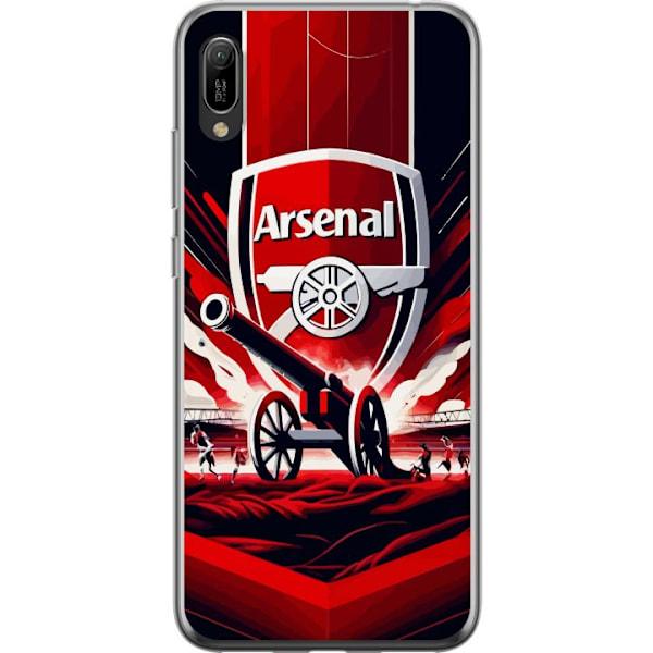 Huawei Y6 Pro (2019) Läpinäkyvä kuori Arsenal