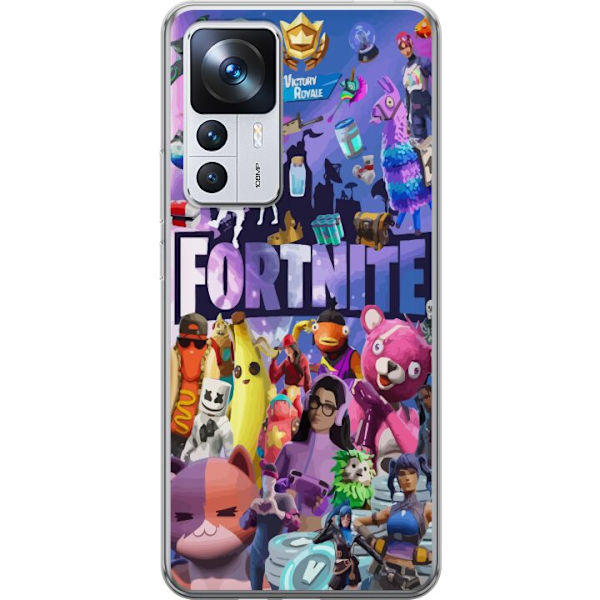 Xiaomi 12T Läpinäkyvä kuori Fortnite Hahmot Peliteema Ikonit Peli Suunnittelu Suosittu Taistelurojalainen Lapset Pelihahmojen Teema