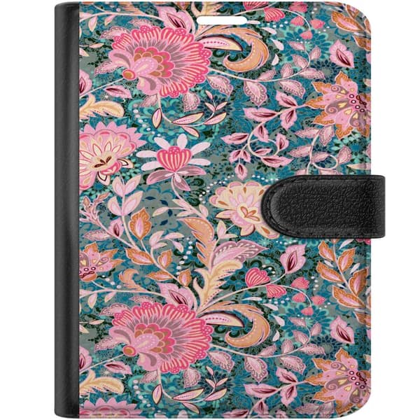 Kompatibel Tegnebogsetui til Apple iPhone Duo Rosa blomsterboho pink