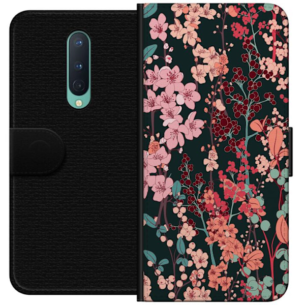 OnePlus 8 Plånboksfodral Blommor
