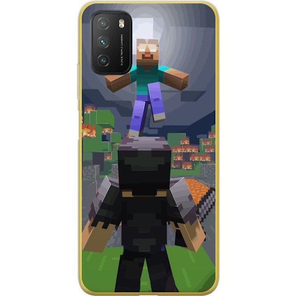 Xiaomi Poco M3  Genomskinligt Skal Minecraft