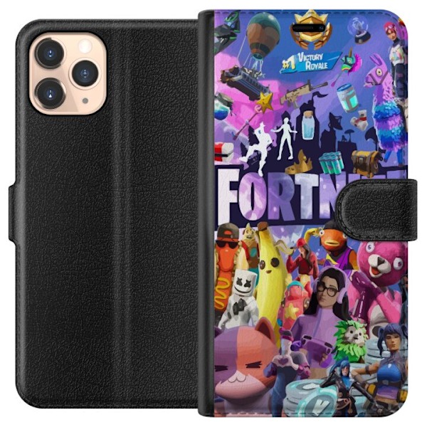 Apple iPhone 11 Pro Plånboksfodral Fortnite Skins Emotes Batt