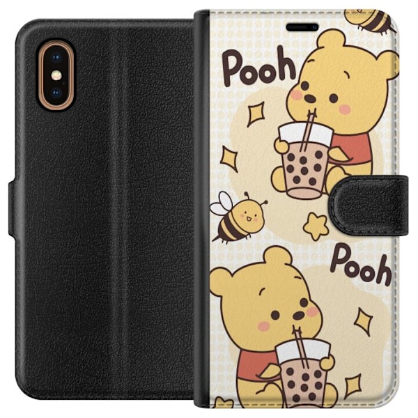 Apple iPhone XS Max Lompakkokotelo Nalle Pooh - klassinen karh