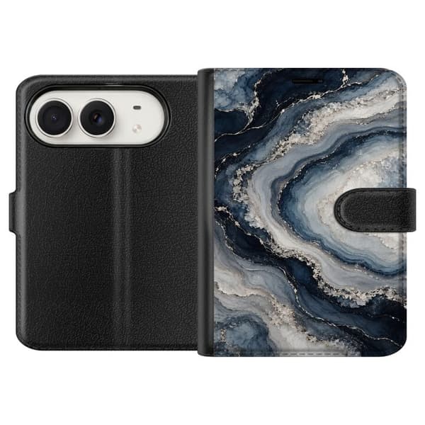 Kompatibelt Lommeboketui til Apple iPhone Duo Nattagat blå