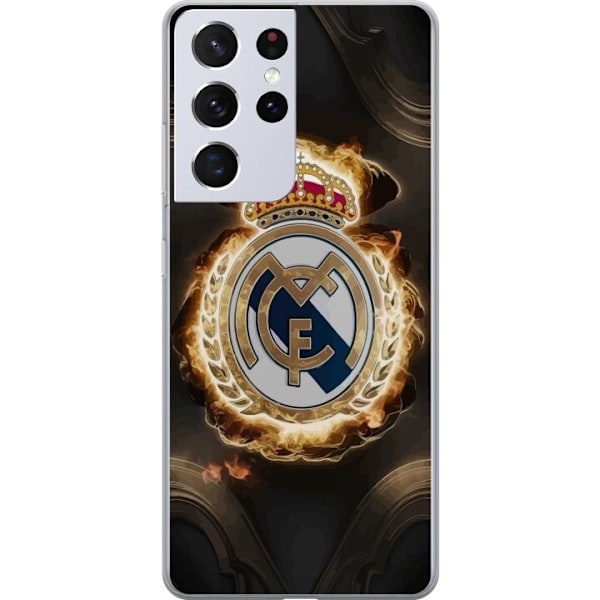 Samsung Galaxy S21 Ultra 5G Läpinäkyvä kuori Real Madrid