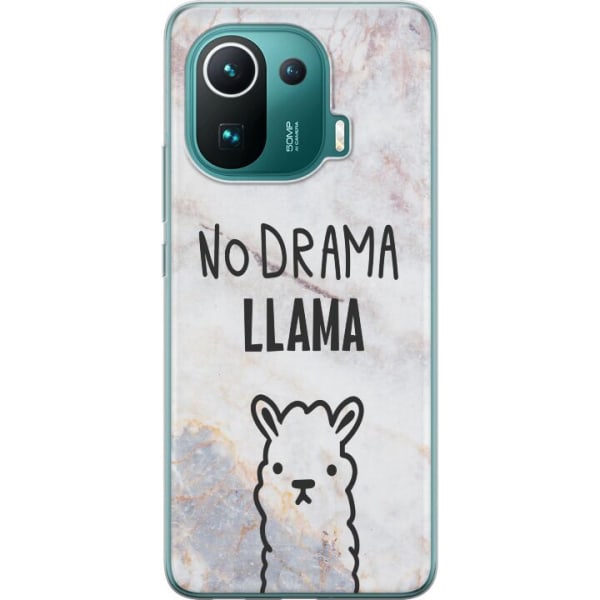 Xiaomi Mi 11 Pro Cover / Mobilcover - Llama Marmor