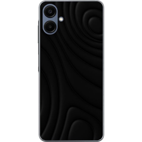 Samsung Galaxy A06 Gennemsigtig cover Sorte Bølger