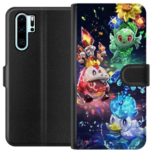 Kompatibelt Lommeboketui til Huawei P30 Pro Pokémon