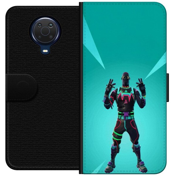 Nokia G20 Tegnebogsetui sort ridder fortnite