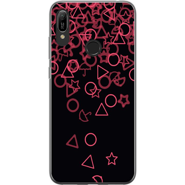 Huawei Y6 (2019) Läpinäkyvä kuori Squid Game Ikoni Sarja Suosittu TV-peli Ikoni Graafinen Motiivi Aasialainen Trendi Draamasarja