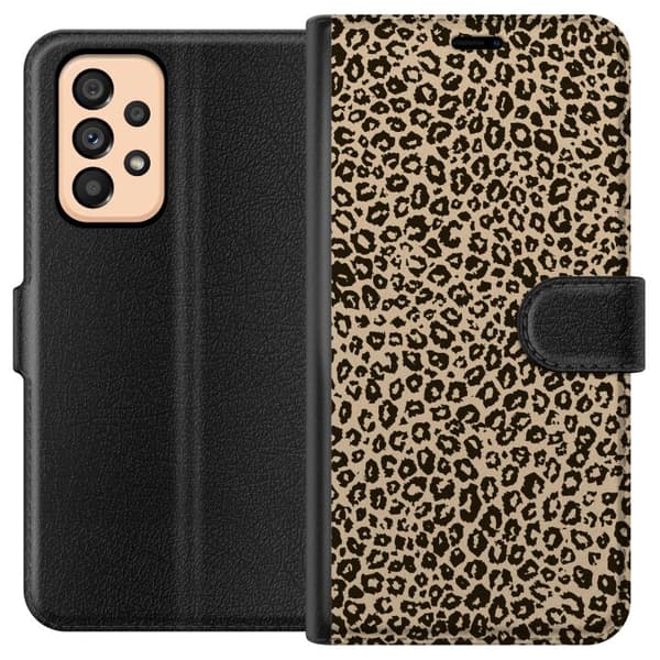 Kompatibelt Plånboksfodral till Samsung Galaxy A53 5G Leopard Mönster