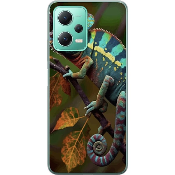 Xiaomi Redmi Note 12 Läpinäkyvä kuori Lisko Graafinen Streetwear Suunnittelu Eläinmalli Moderni Kaupunkityyli Suosittu Motiivi Luova Taide Trendi