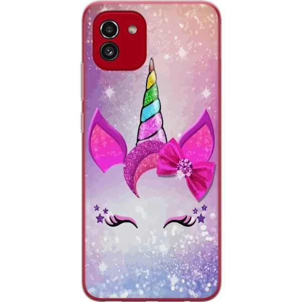 Samsung Galaxy A03 Läpinäkyvä kuori Unicorn