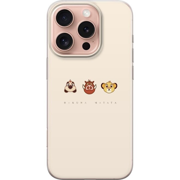 Apple iPhone 16 Pro Läpinäkyvä kuori Hakuna matata