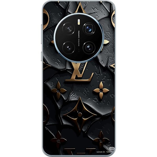 Honor Magic7 Pro Läpinäkyvä kuori Louis Vuitton Tumma tila Suunnittelu Musta Ylellisyys Tyyli Muoti Suosittu Graafinen Kuvio Muotisymboli Luksusbr