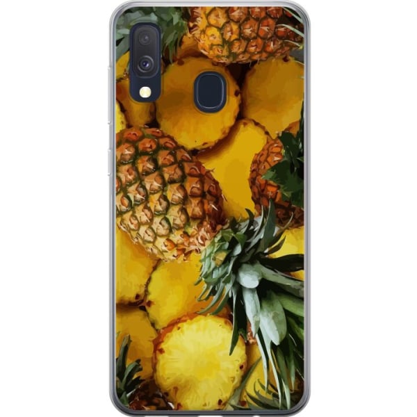 Samsung Galaxy A40 Gennemsigtig cover Tropisk Frugt