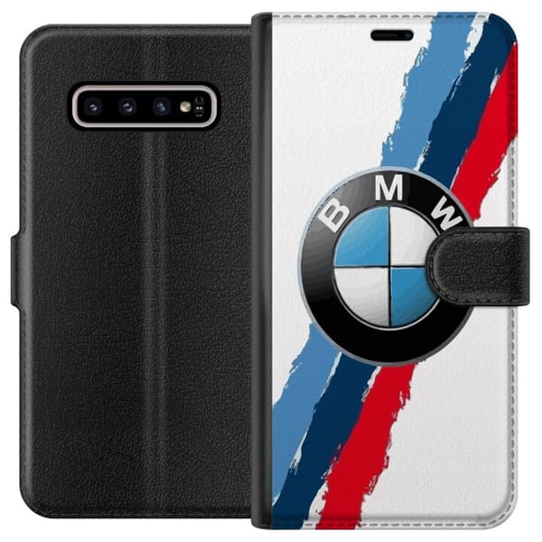 Kompatibelt Lommeboketui til Samsung Galaxy S10+ BMW Striper