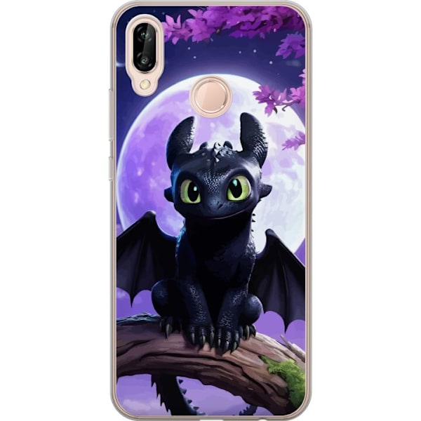 Huawei P20 lite Genomskinligt Skal Draktränaren How to Train Your Dragon