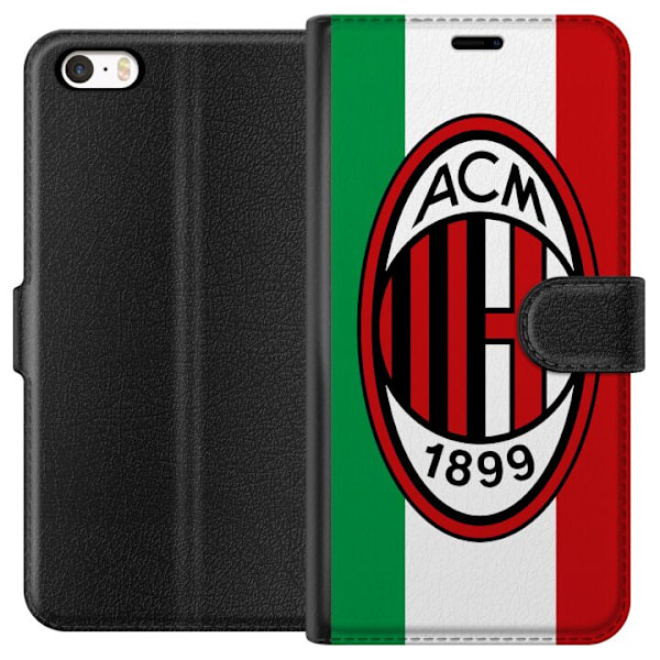 Apple iPhone 5s Plånboksfodral AC Milan