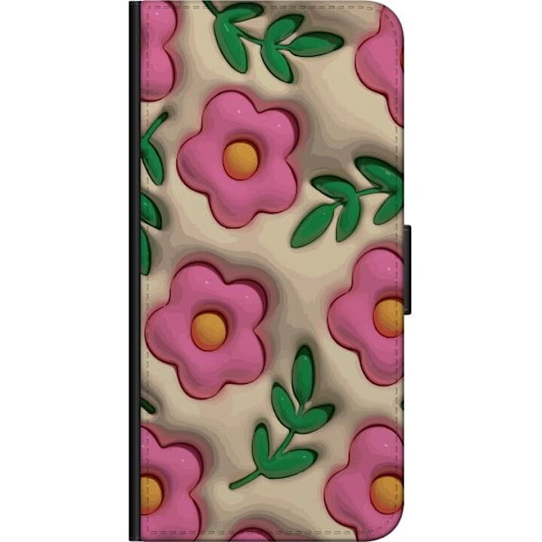 Samsung Galaxy Xcover 3 Tegnebogsetui Boblende Blomster