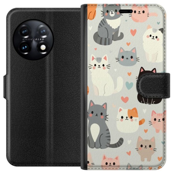 OnePlus 11R Plånboksfodral Katter