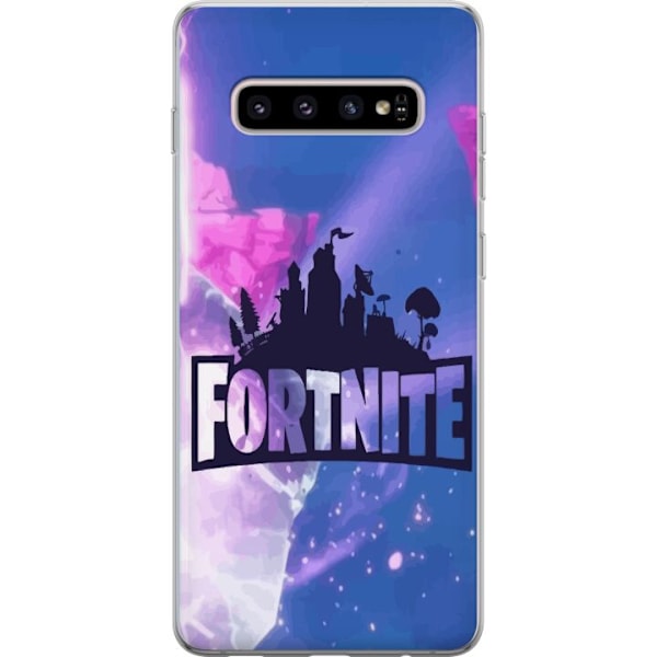 Samsung Galaxy S10+ Läpinäkyvä kuori Fortnite