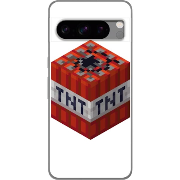 Google Pixel 8 Pro Läpinäkyvä kuori Minecraft TNT