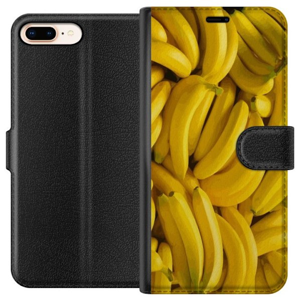 Apple iPhone 7 Plus Plånboksfodral Banana Pattern – lekfull